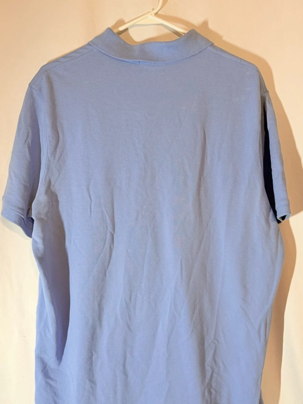 Polo Ralph Lauren Men’s Large Classic Fit Blue Cotton Polo Shirt Yellow Pony